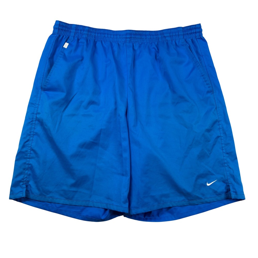 Vintage Nike Shorts Mens L Tennis Court Dri-FIT Blue Athletic Train Y2K Pockets